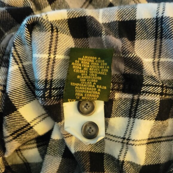 Anchorage Expedition Brand L Mens Flannel Shirt L/S Cotton Plaid GUC - Picture 5 of 5